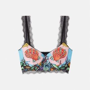 Versace bra letter top